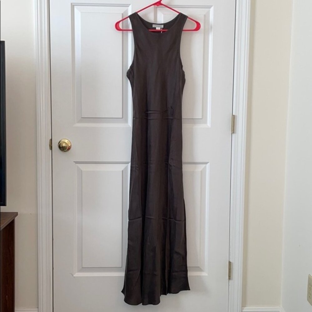 Outerknown Chocolate Brown Midi Dress